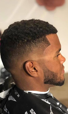 High fade haircut with shape-up on a real client at Shaddai Barbershop in Dunnellon, FL